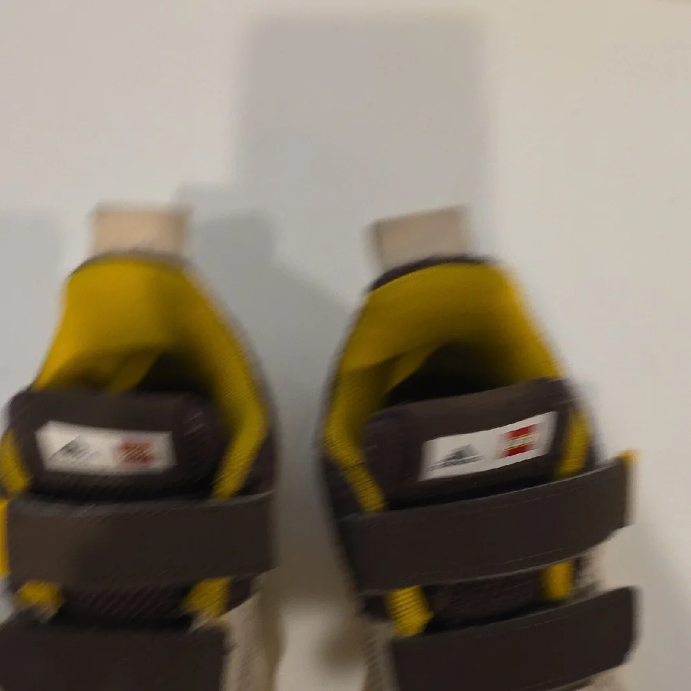 Adidas LEGO RARE Kids' Yellow and Brown Sneakers Size 9